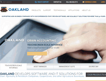 Tablet Screenshot of oaklandcorp.com